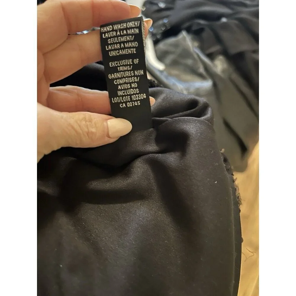 DB BLACK SEQUIN PARTY/XMAS SHIFT DRESS Size 14 Sequin - Picture 7 of 7